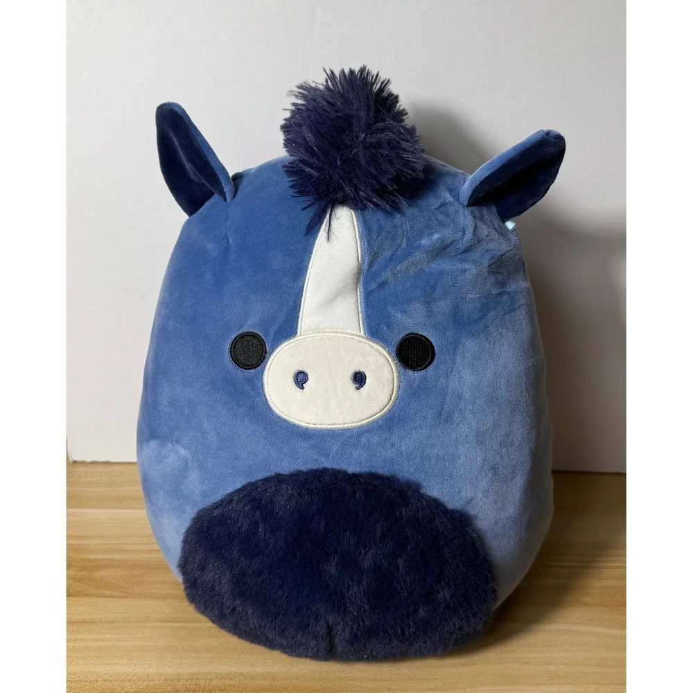 Squishmallows Blue Horse Plush Stuffed Animal Toy Farm Pony Cute